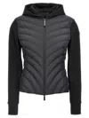 Moncler Diagonal-quilted Sweatshirt In Black