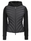 Moncler Diagonal-quilted Sweatshirt In Black
