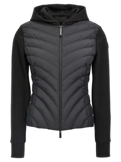 Moncler 'zip Up' Hoodie In Black