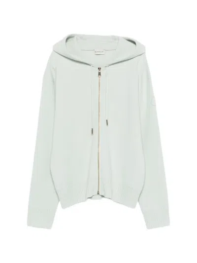 Moncler Zip-up Hoodie In Orange