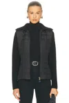 Moncler Zip Up Jacket In Black