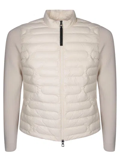 Moncler Zip-up Knit Padded Cardigan In Default Title