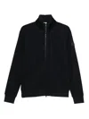 Moncler Logo-patch Zip-up Sweatshirt In Black