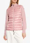 Moncler Women's Padded Zipped Cardigan In Pink