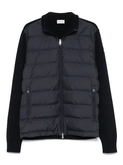 Moncler Zip-up Padded Jacket In Black