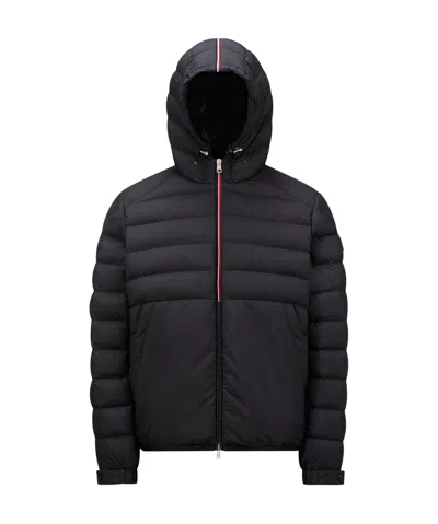 Moncler Zip-up Padded Jacket In Black