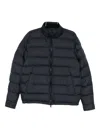 Moncler Zip-up Padded Jacket In Blue