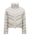 Moncler Zip-up Padded Jacket In Gray