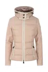Moncler Quilted Hoodie Ski Jacket In Multicolour