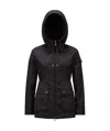 Moncler Leandro Hooded Parka Jacket In Black