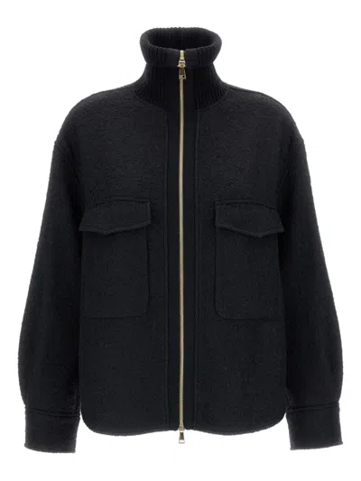 MONCLER ZIP-UP PATCH-POCKETS SHIRT