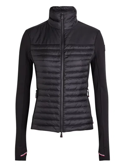 Moncler Zip-up Puffer Jacket In Black