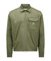 Moncler Vigeon Down Shirt Jacket In Brown