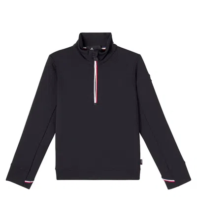Moncler Kids' Zip-up Ski Top In Black