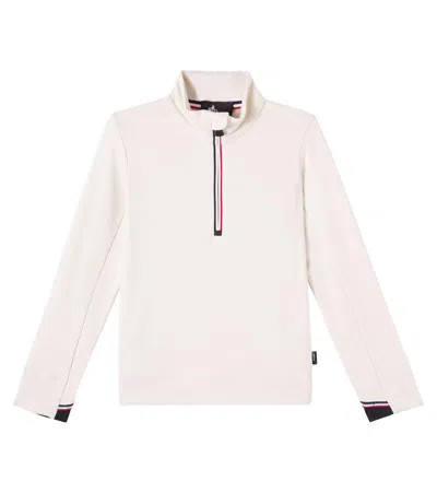 Moncler Kids' Zip-up Ski Top In White