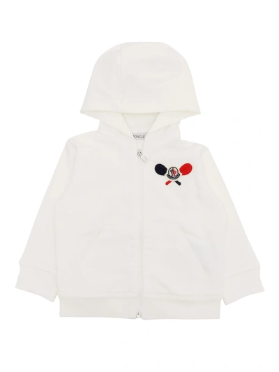 Moncler Babies' Zip-up Sweatshirt In Beige