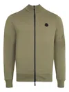 Moncler Zip-up Sweatshirt In Green