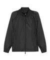 Moncler Valencay Drawstring Windbreaker Jacket In Black