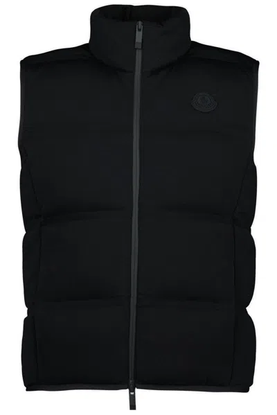Moncler Women's Zip Up Quilted Vest In Black