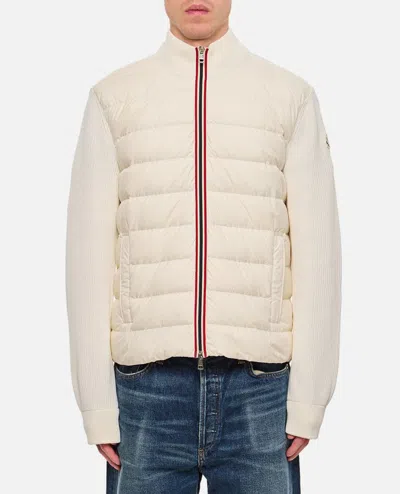 Moncler Zipped Sweatshirt In White