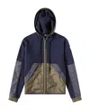 Moncler Zipper Hooded Casual Jacket In Black