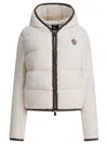 Moncler Zipper Hoodie Sweatshirts White
