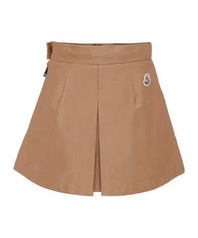 Moncler Zipper Skirt In Brown