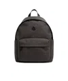 Moncler Two Way Zipped Monogram Printed Backpack In Black