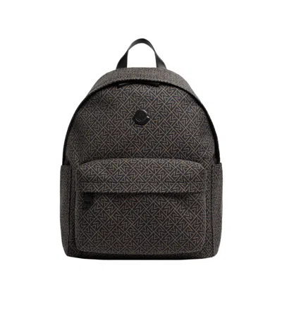 MONCLER MONCLER TWO WAY ZIPPED MONOGRAM PRINTED BACKPACK