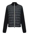 Moncler Zippered Cardigan In Black