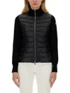 Moncler Women's Padded Wool Cardigan In Black