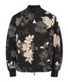 Moncler Cotton Vandea Bomber Jacket In Navy Blue