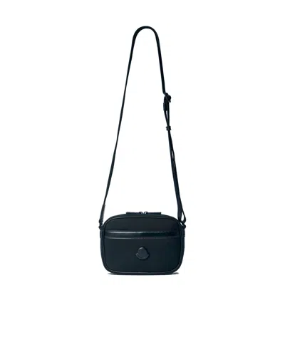 Moncler Zippered Crossbody Bag In Black