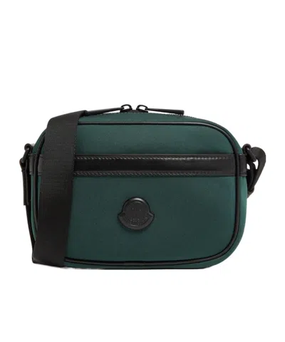 MONCLER MONCLER PIERRICK LOGO DETAILED ZIPPED CROSSBODY BAG