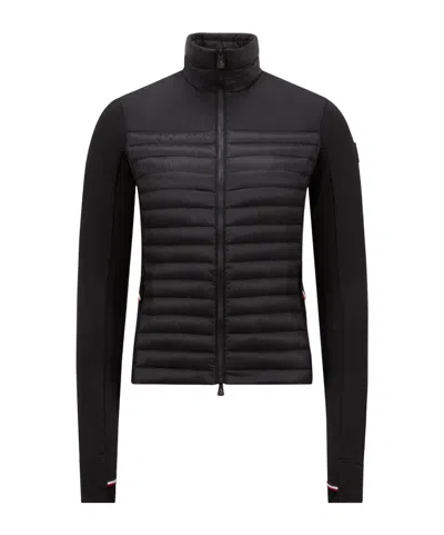 Moncler Zippered Sweatshirt In Black