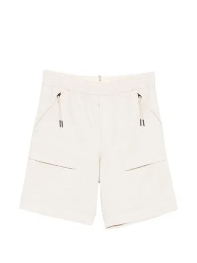 Moncler Zip-pocket Cargo Shorts In Pink