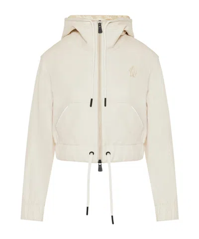 Moncler Zip-up Hoodie In Neutral