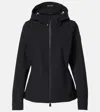 Moncler Womens Black Zumeles Brand-patch Slim-fit Stretch-woven Blend Jacket In Black