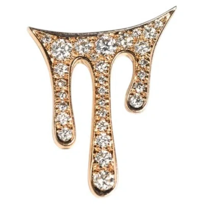 Pre-owned Moncomble Paris Arc-en-ciel Lacrima Earring In 18k Gold And Diamonds By  In Multi