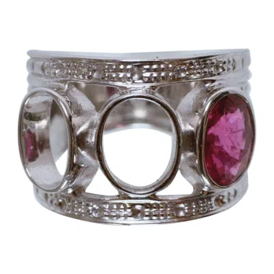 Pre-owned Moncomble Paris Pour Un Peu De Tendresse Ring In 18k Gold & Gemstone By  In Multi