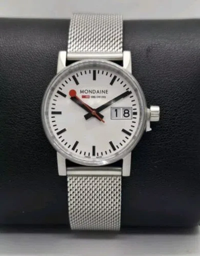Pre-owned Mondaine Evo 2 Stainless Steel 30 Mm Women's Watch, Mce.30210.sm, Nwb