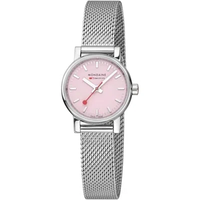 Pre-owned Mondaine Ladies Watch Wristwatch 1 1/32in Mse.26130.sm Evo2 Stainless Steel