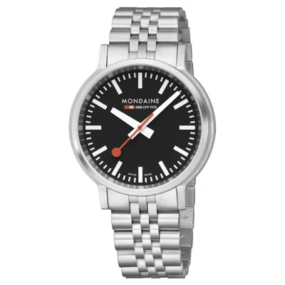 Pre-owned Mondaine Mst.41020.sj.2se Watch Stop2go Sapphire Glass, 41mm