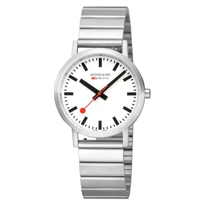 Pre-owned Mondaine Unisex Watch Classic 36 Mm A660.30314.16sbj Stainless Steel