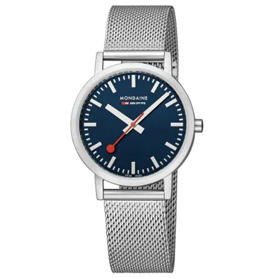 Pre-owned Mondaine Unisex Watch Classic Wrist 1 13/32in A660.30314.40sbj Stainless Steel