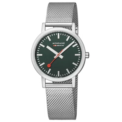Pre-owned Mondaine Unisex Watch Classic 36 Mm A660.30314.60sbj Stainless Steel