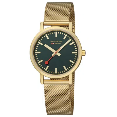 Pre-owned Mondaine Unisex Watch Classic 36 Mm A660.30314.60sbm Stainless Steel
