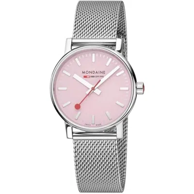 Pre-owned Mondaine Unisex Watch Wrist Watch 1 3/8in Mse.35130.sm Evo2 Stainless Steel