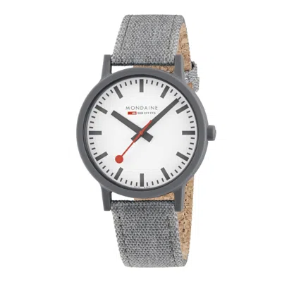 Pre-owned Mondaine Unisex Watch Wrist Watch 1 5/8in Ms1.41110.lu Essence Textile