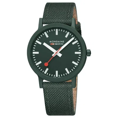 Pre-owned Mondaine Unisex Watch Wrist Watch 1 5/8in Ms1.41160.lf Essence Textile
